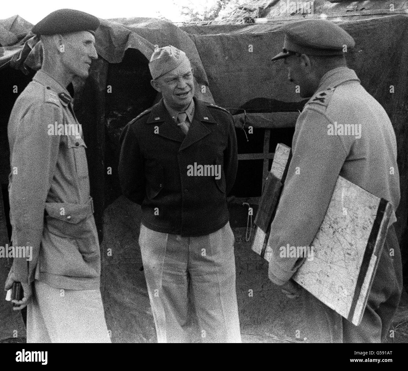 USA Gen Eisenhower Italy 1943 Stock Photo