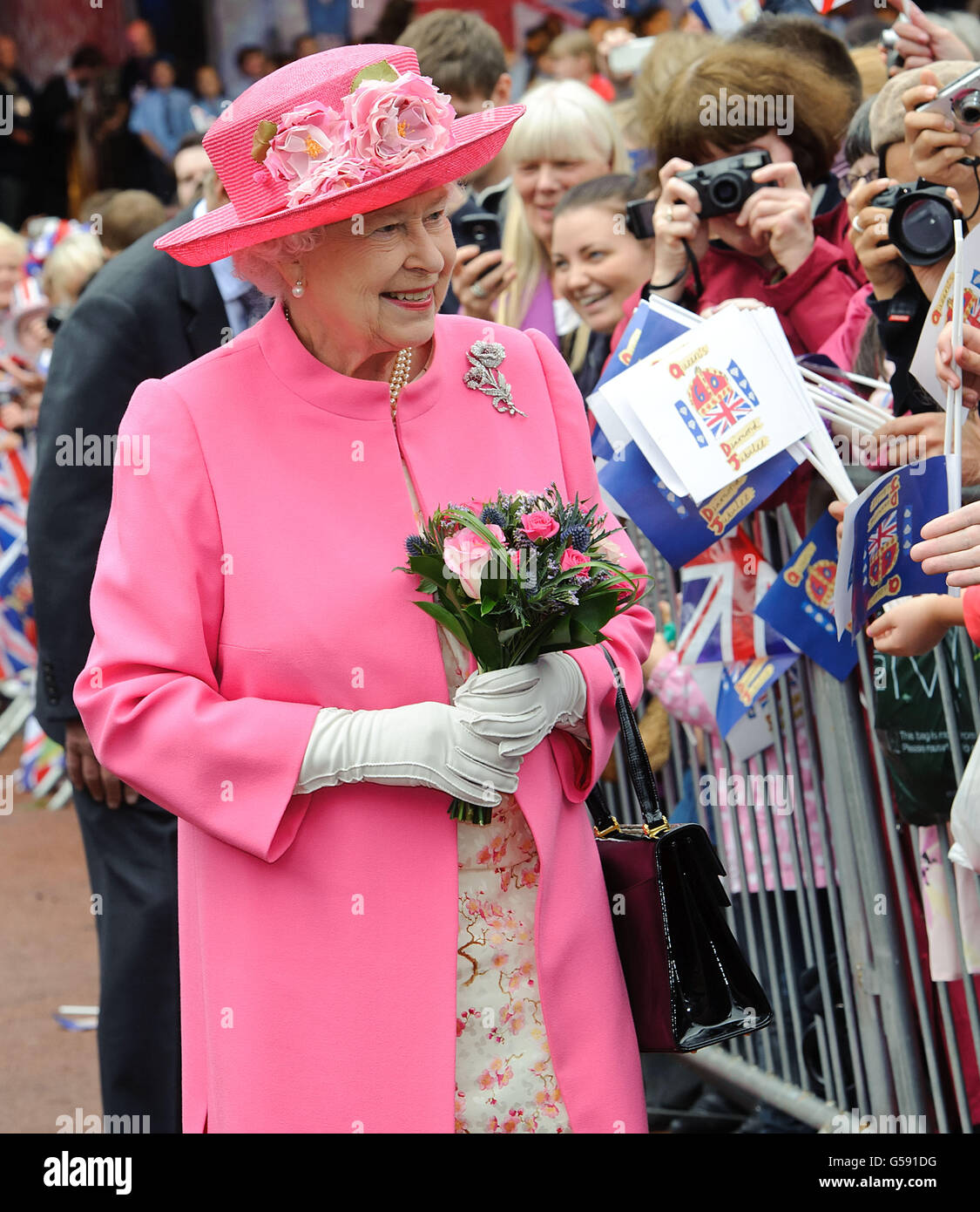 Royal visit to Scotland Stock Photo