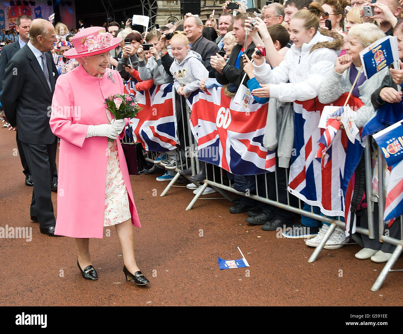 Royal visit to Scotland Stock Photo