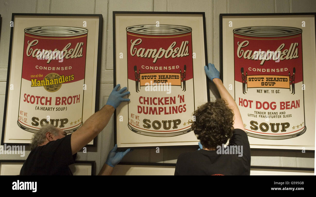Andy warhol soup arts hi-res stock photography and images - Alamy