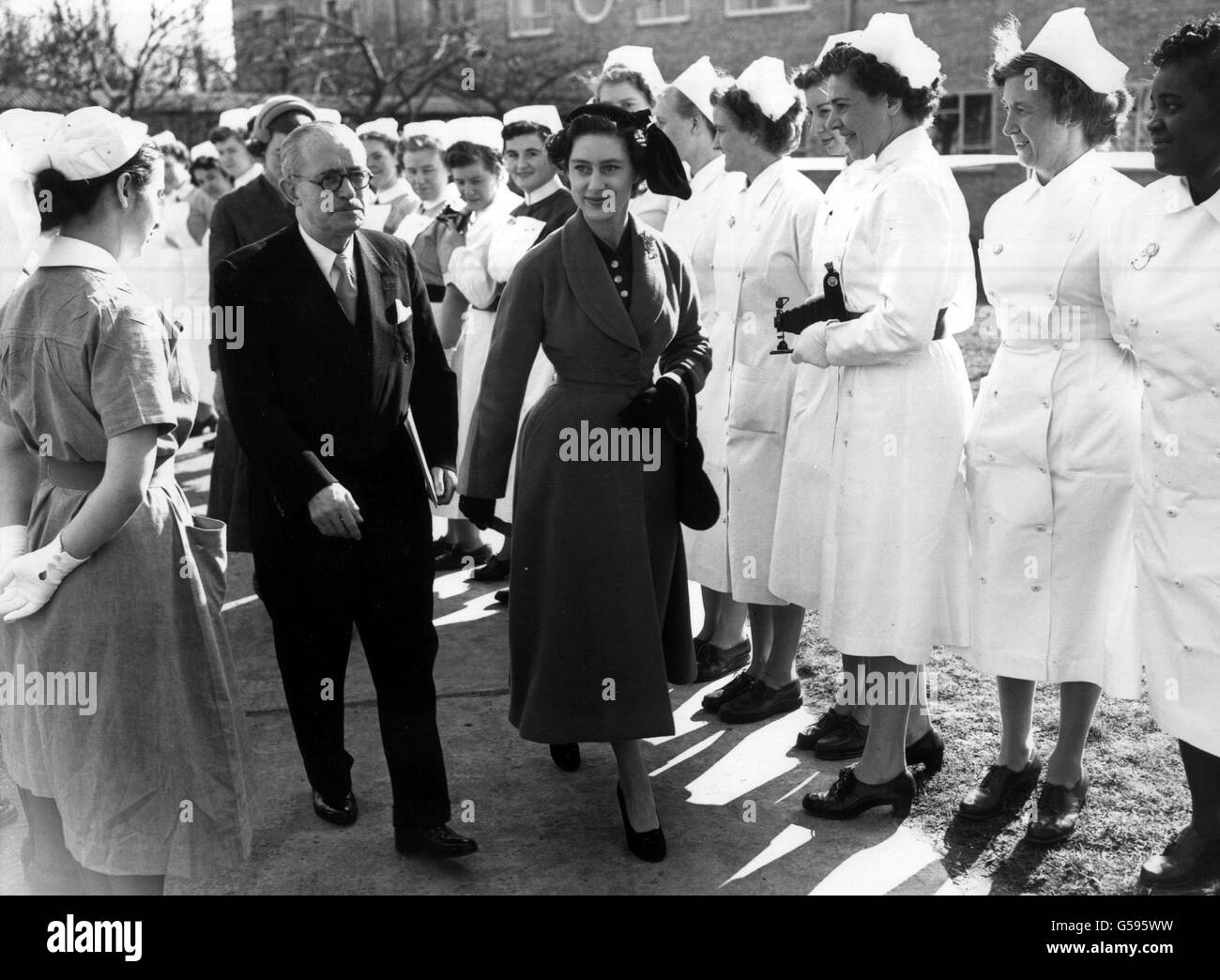 Royal b w black white health medical walking margaretg princess