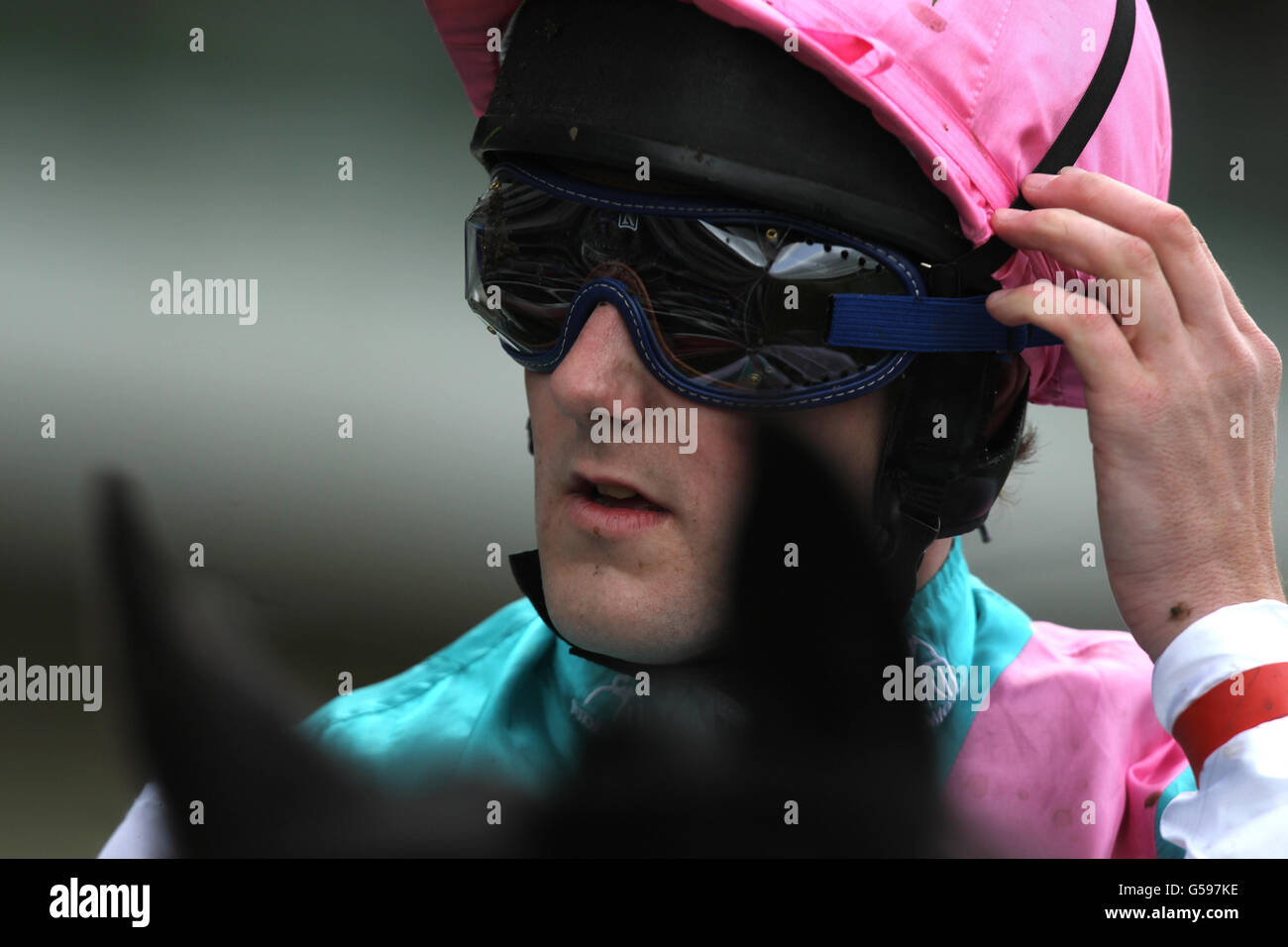Jockey Tom Queally during day three of the 2012 Royal Ascot meeting at Ascot Racecourse, Berkshire. Stock Photo