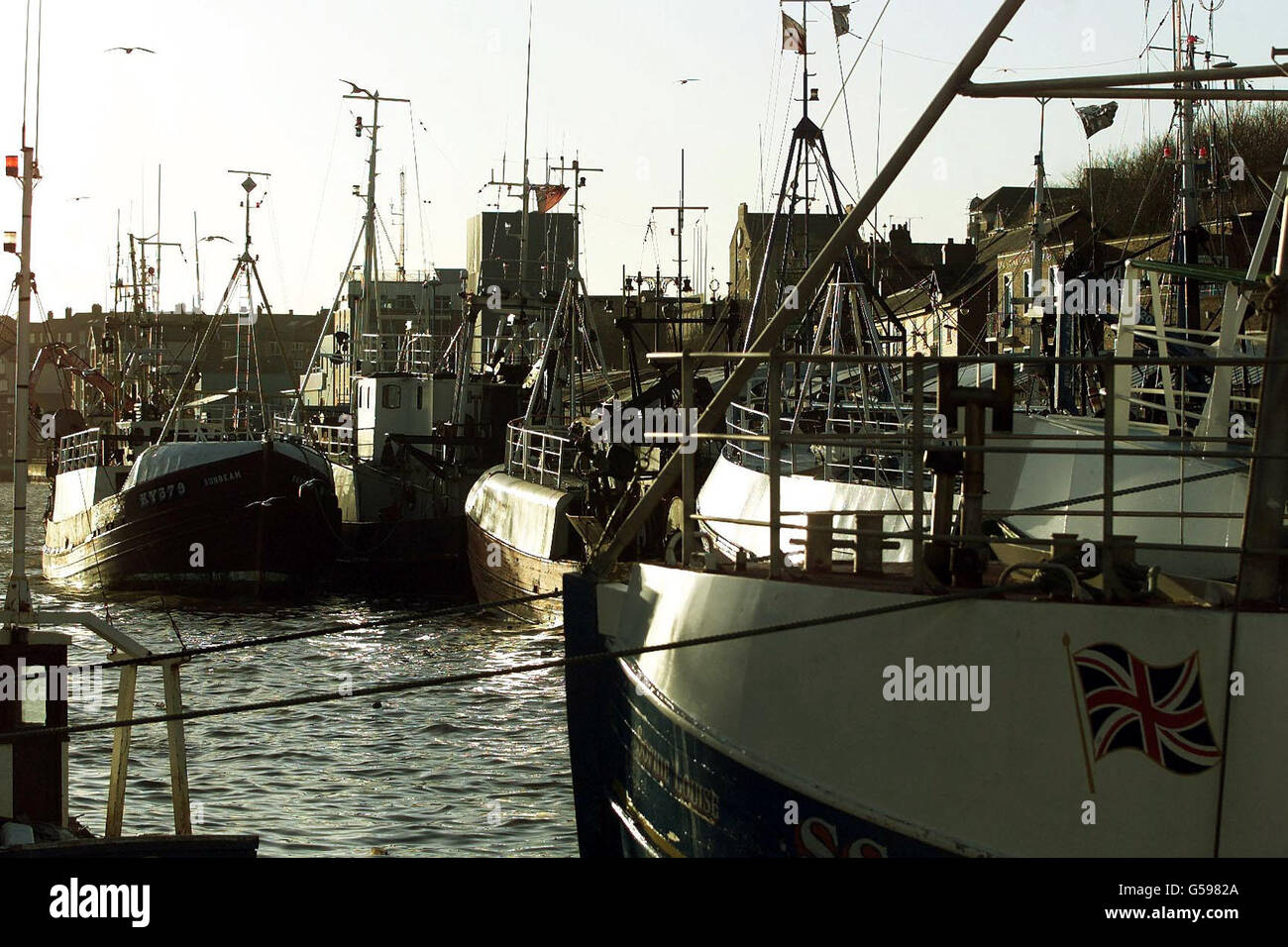 Fishing boats at North Shields Fish Quay. Parts of the North Sea are