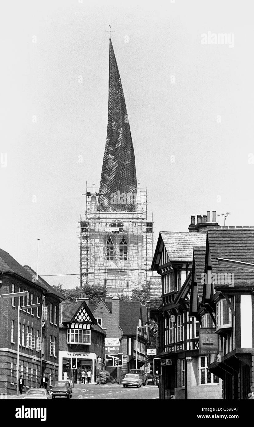 Chesterfield buildings Black and White Stock Photos & Images Alamy
