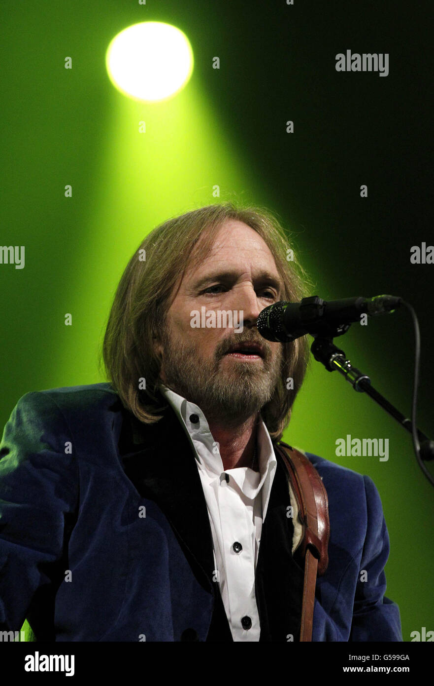 Isle of Wight Festival 2012 - Friday. Tom Petty and the Heartbreakers perform on the Big Top stage at the Isle of Wight Festival. Stock Photo