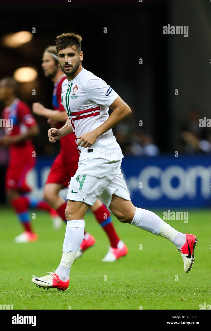 Soccer - UEFA Euro 2012 - Quarter Final - Czech Republic v Portugal - National Stadium. Portugal's Miguel Veloso Stock Photo
