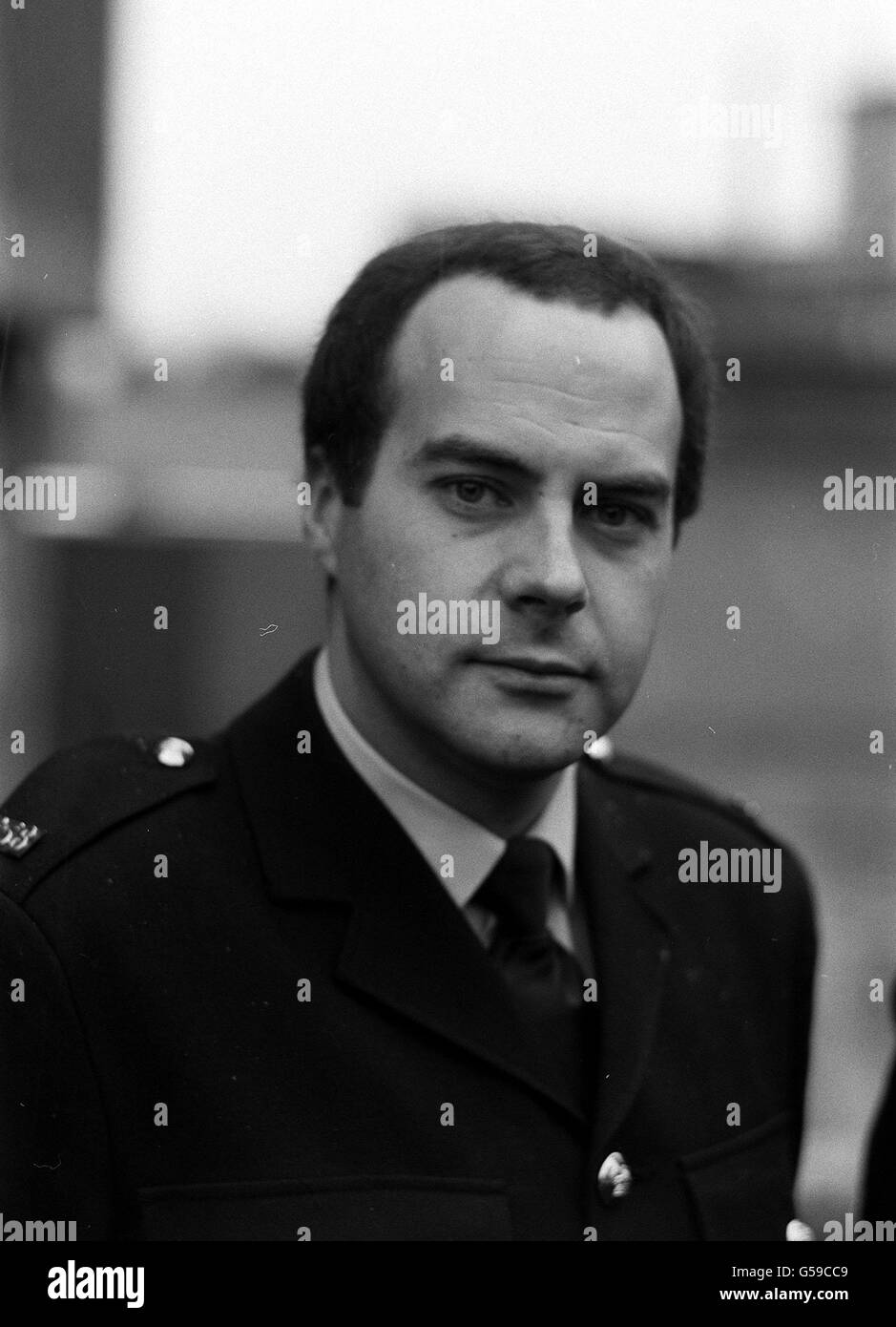 P.C. Robert John Hydes, one of the officers who arrested Peter Sutcliffe in Sheffield. Stock Photo