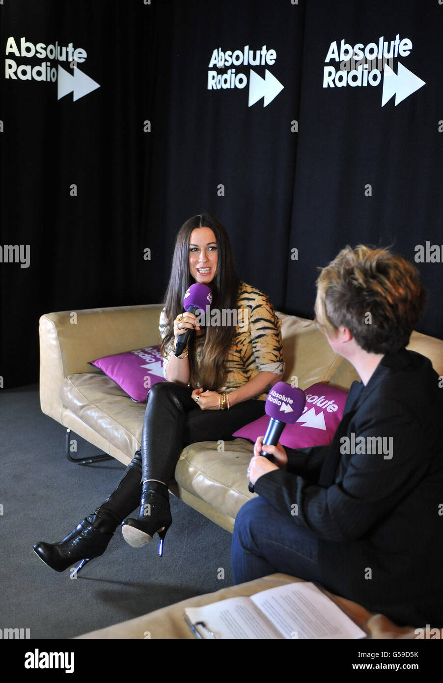 Canadian singer/songwriter Alanis Morissette during a question and answer  session with fans at Absolute Radio in Soho, London Stock Photo - Alamy