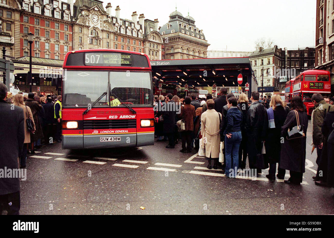 London tube strike london underground victoria station bus queues buses