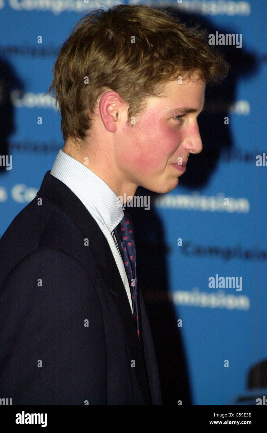 HRH Prince William arrives at Somerset House, London, for the 10th anniversary party hosted by the Press Complaints Commission. Stock Photo