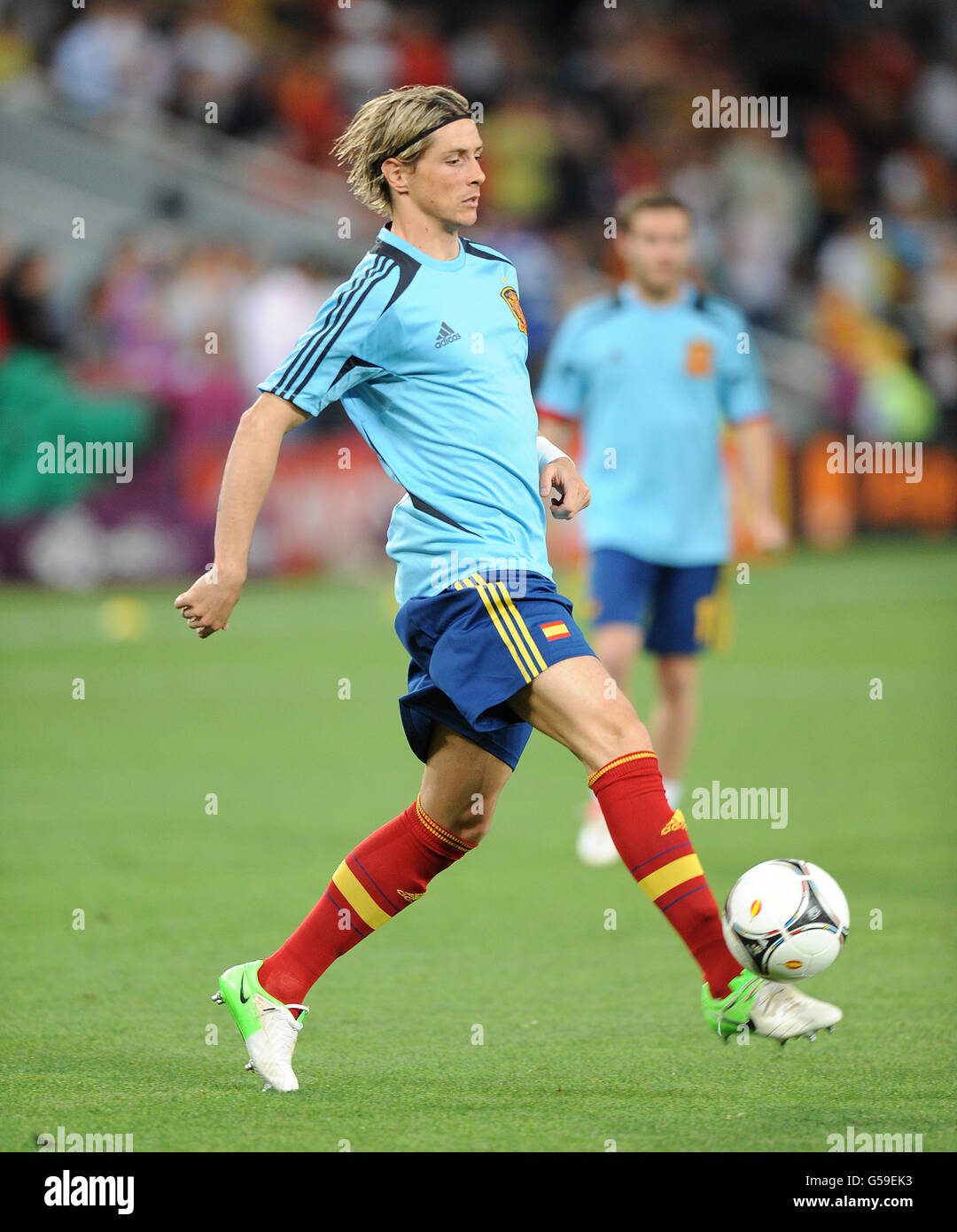 Soccer - UEFA Euro 2012 - Semi Final - Portugal v Spain - Donbass