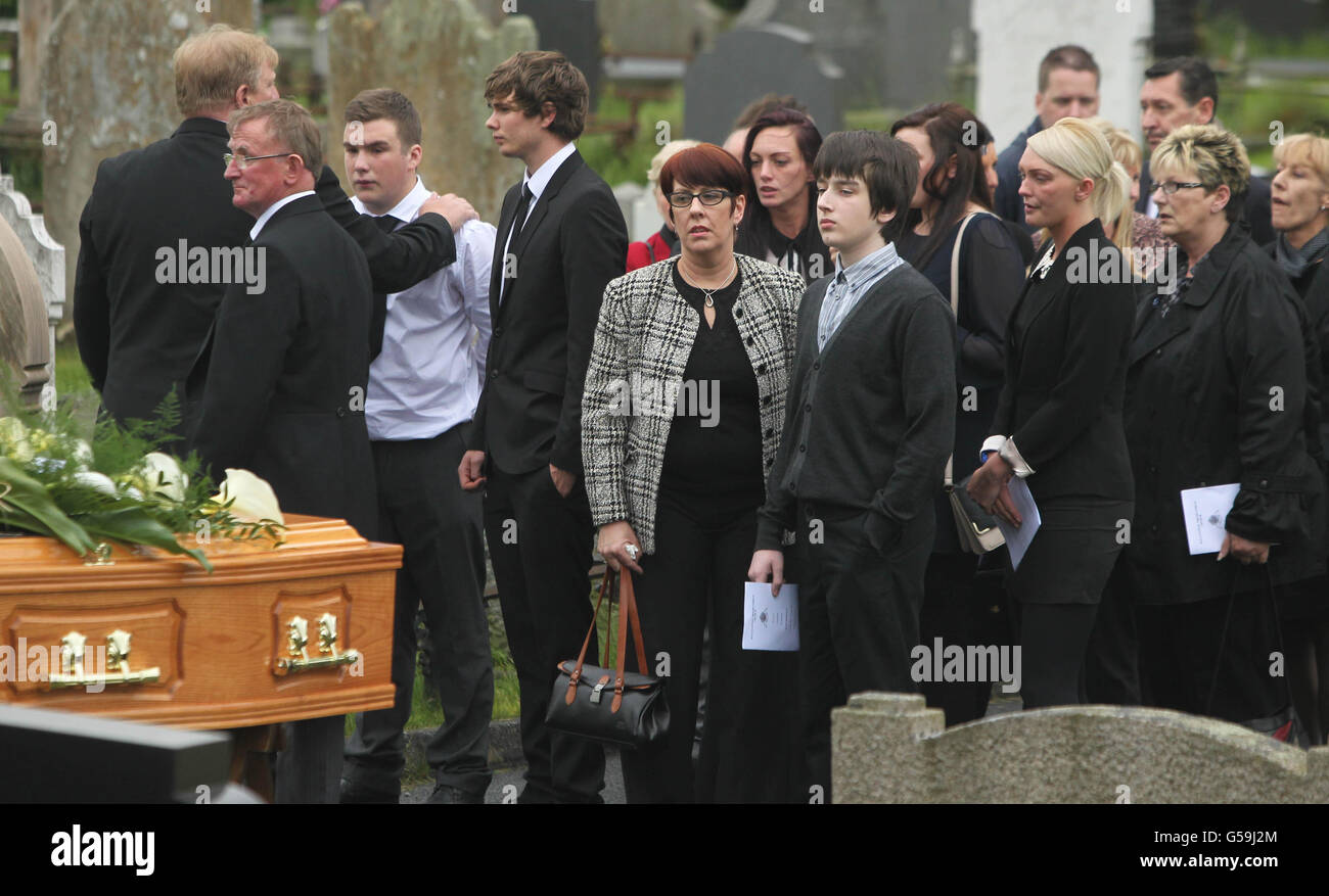Alan McDonald funeral Stock Photo Alamy
