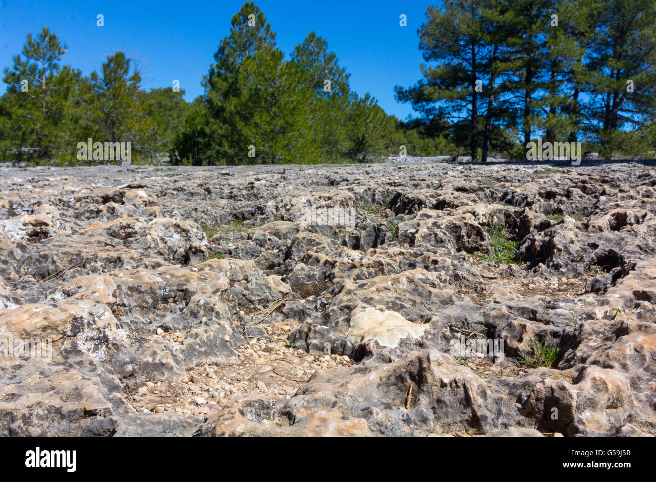 Rocks with capricious forms in the enchanted city of Cuenca, Spain ...