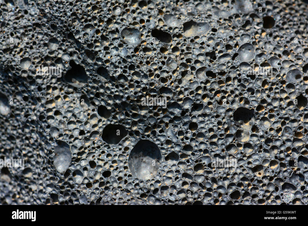 Basalt, Volcanic Rock close-up Stock Photo