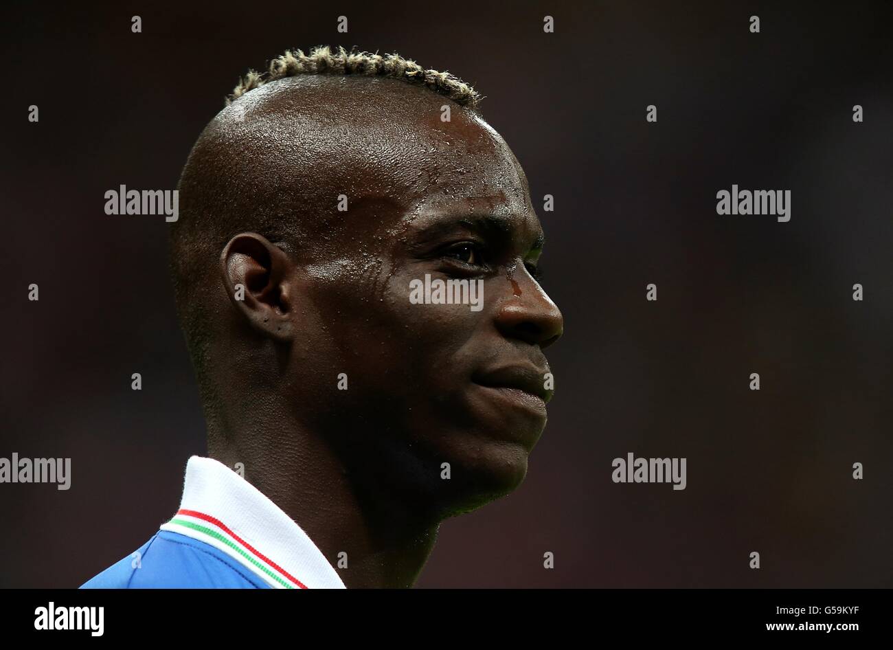 Soccer - UEFA Euro 2012 - Semi Final - Germany v Italy - National Stadium. Italy's Mario Balotelli Stock Photo