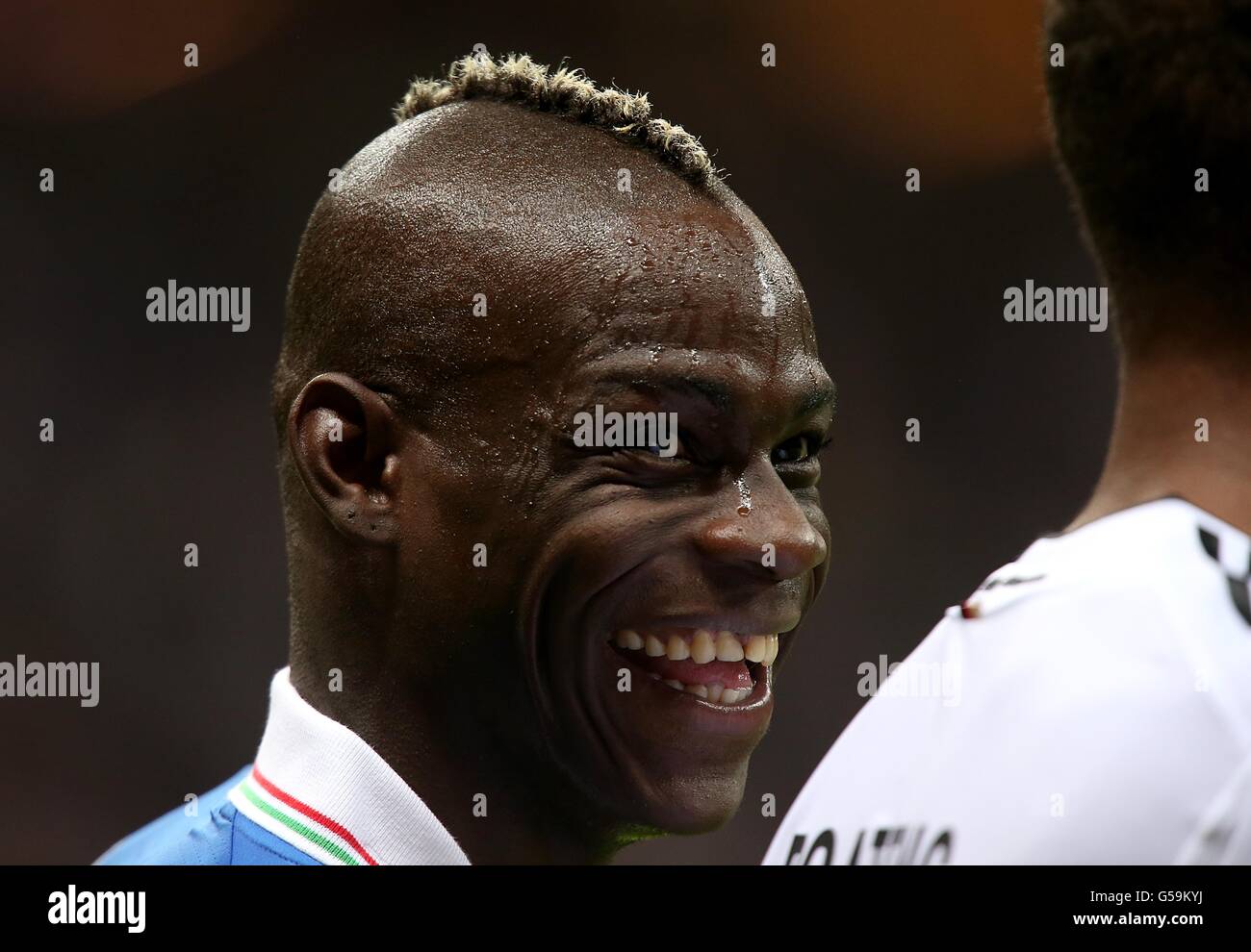 Soccer - UEFA Euro 2012 - Semi Final - Germany v Italy - National Stadium. Italy's Mario Balotelli Stock Photo