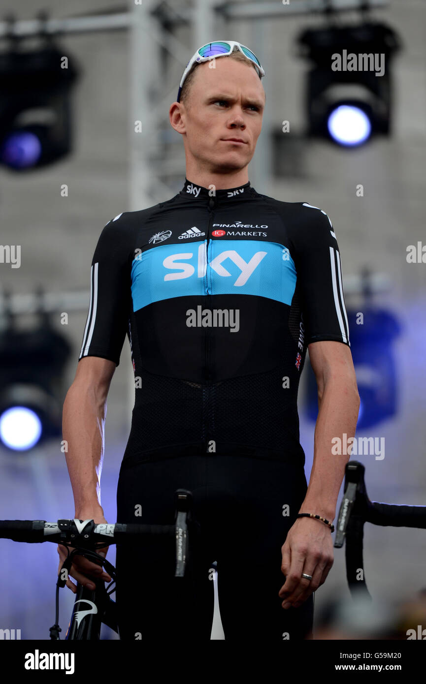 Cycling Tour de France Team Presentations Stock Photo Alamy