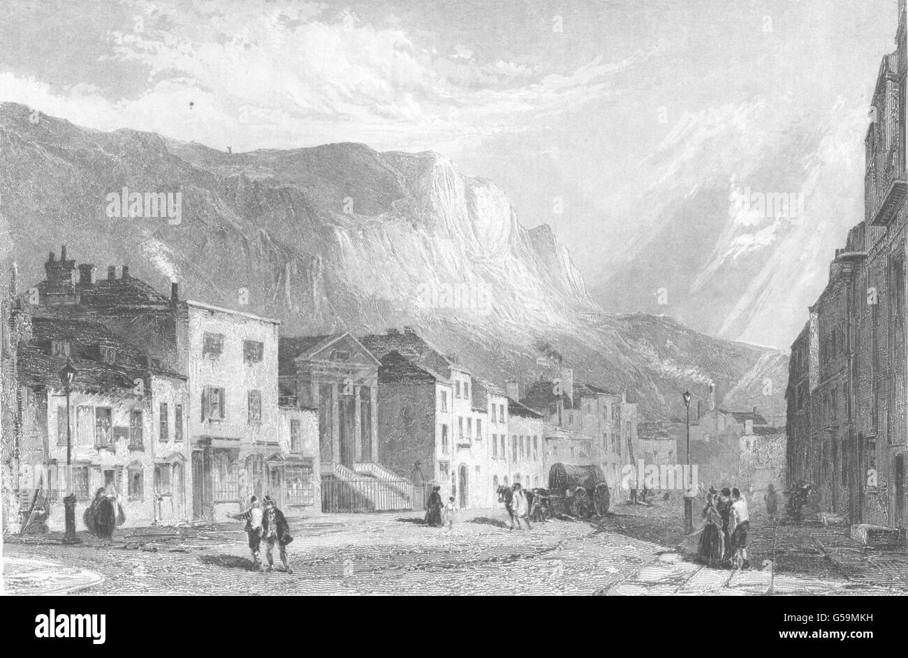 KENT: Snargate Street, Dover, antique print 1830 Stock Photo