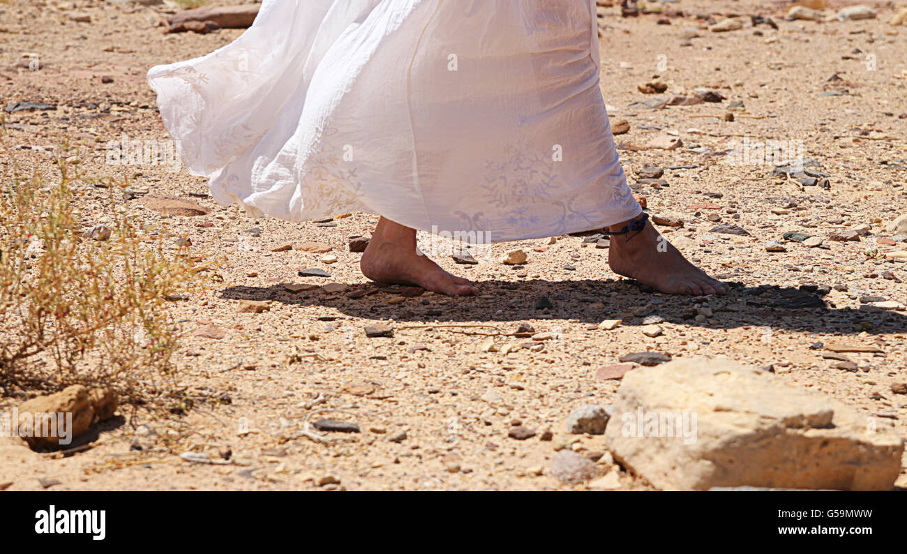 Barefoot walking not beach sand hi-res stock photography and images - Alamy