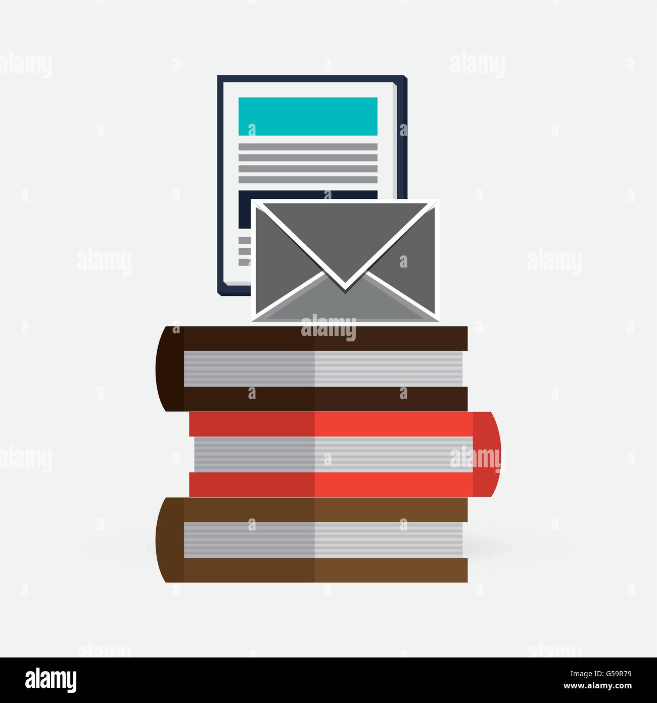books design. learning icon. Colorfull illustration, vector grap Stock ...