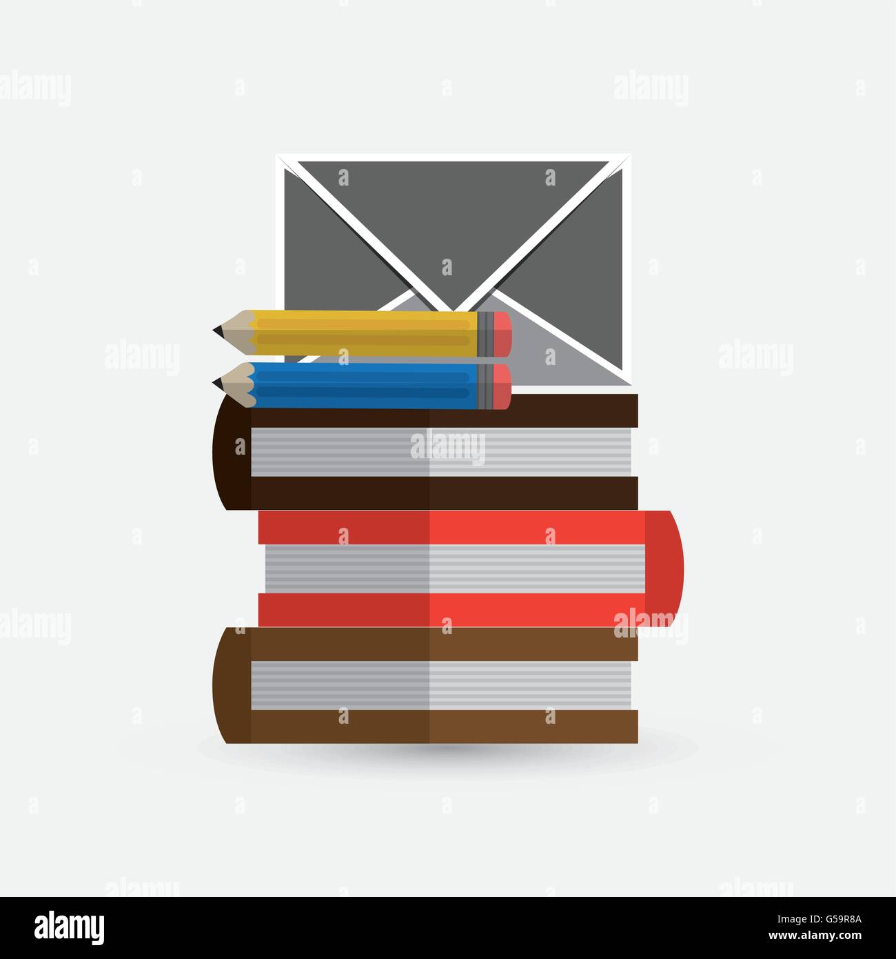 books design. learning icon. Colorfull illustration, vector grap Stock ...
