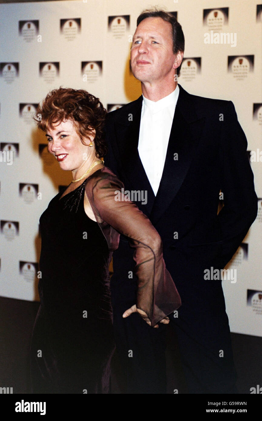 Comedienne Ruby Wax With Her Husband Ed Bye Attending The Rover British Fashion Awards In Battersea Park Stock Photo Alamy