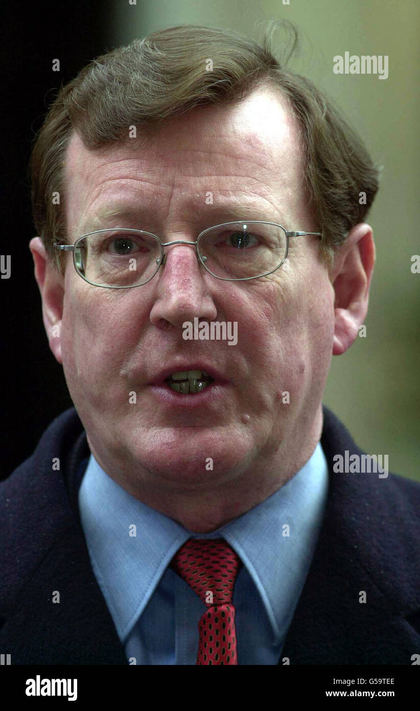 London Ulster Talks Trimble Stock Photo Alamy