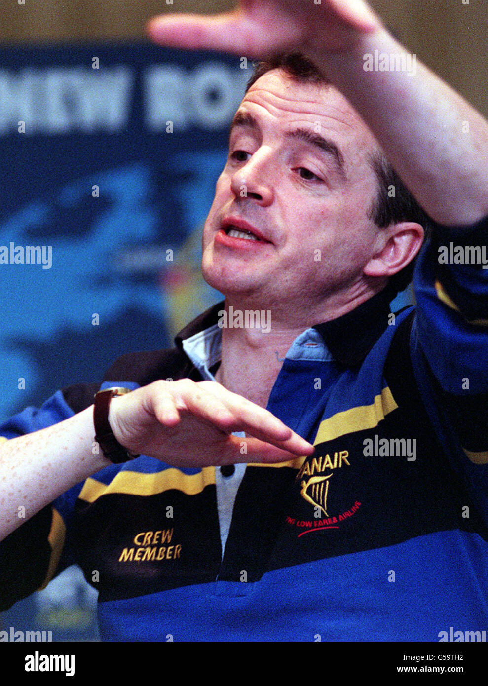 Air transport holiday industry low cost airline hands gesturing hires stock photography and