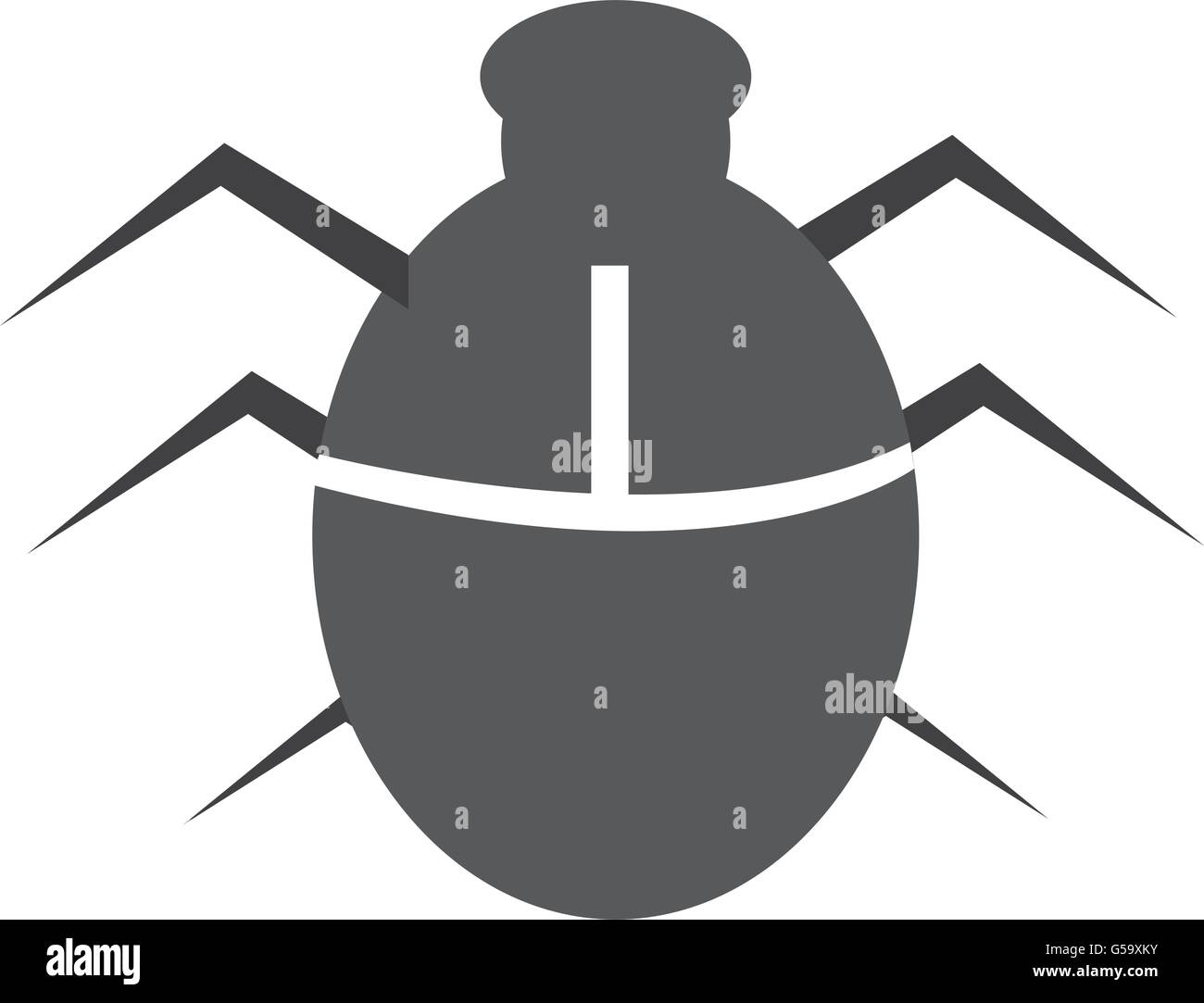 black and grey spider,vector graphic Stock Vector Image & Art - Alamy