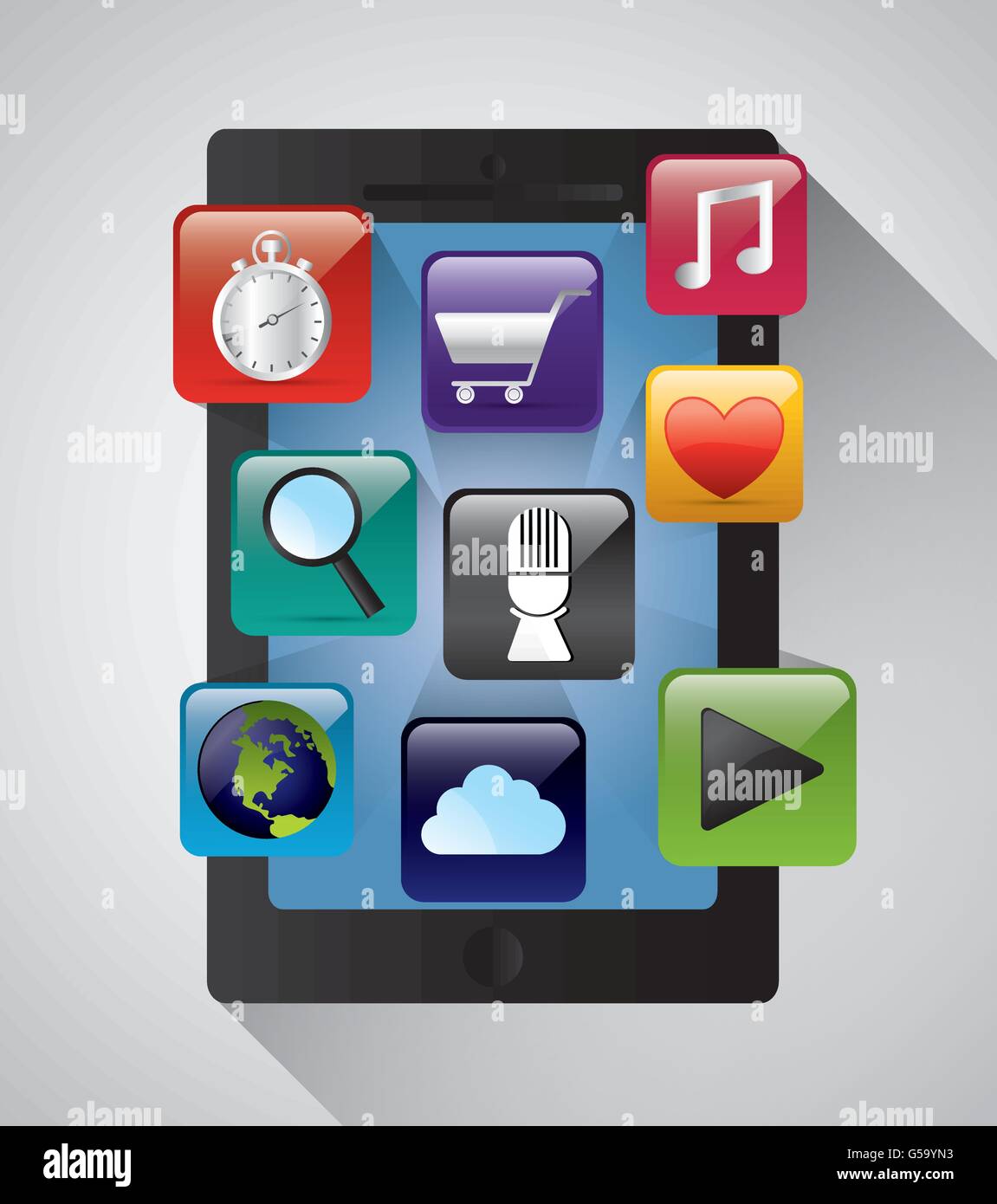 Mobile technology applications Stock Vector Image & Art - Alamy