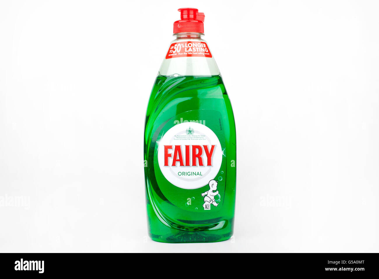 LONDON, UK - JUNE 16TH 2016: A close-up of the logo for original Fairy Liquid over a plain white background, on 16th June 2016. Stock Photo