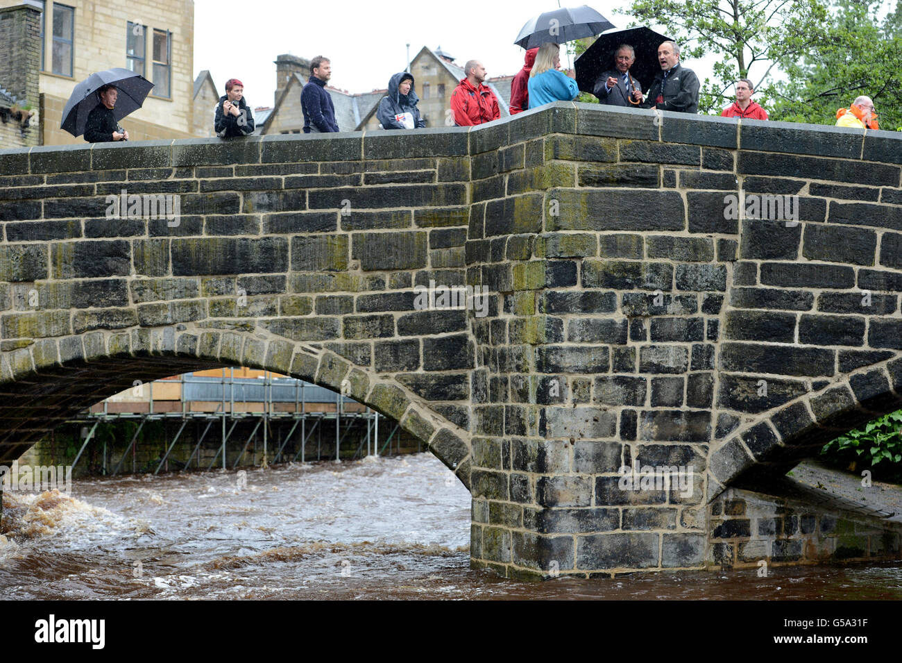 Falling Royd Hebden Bridge The Prince of Wales speaks with locals in Hebden Bridge, West Yorkshire ...