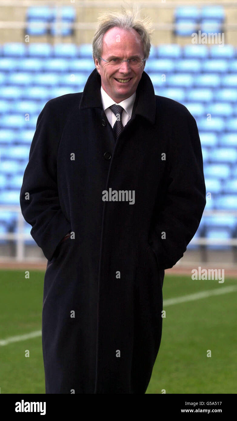 England manager Sven Goran Eriksson arrives at Villa Park, Birmingham ...