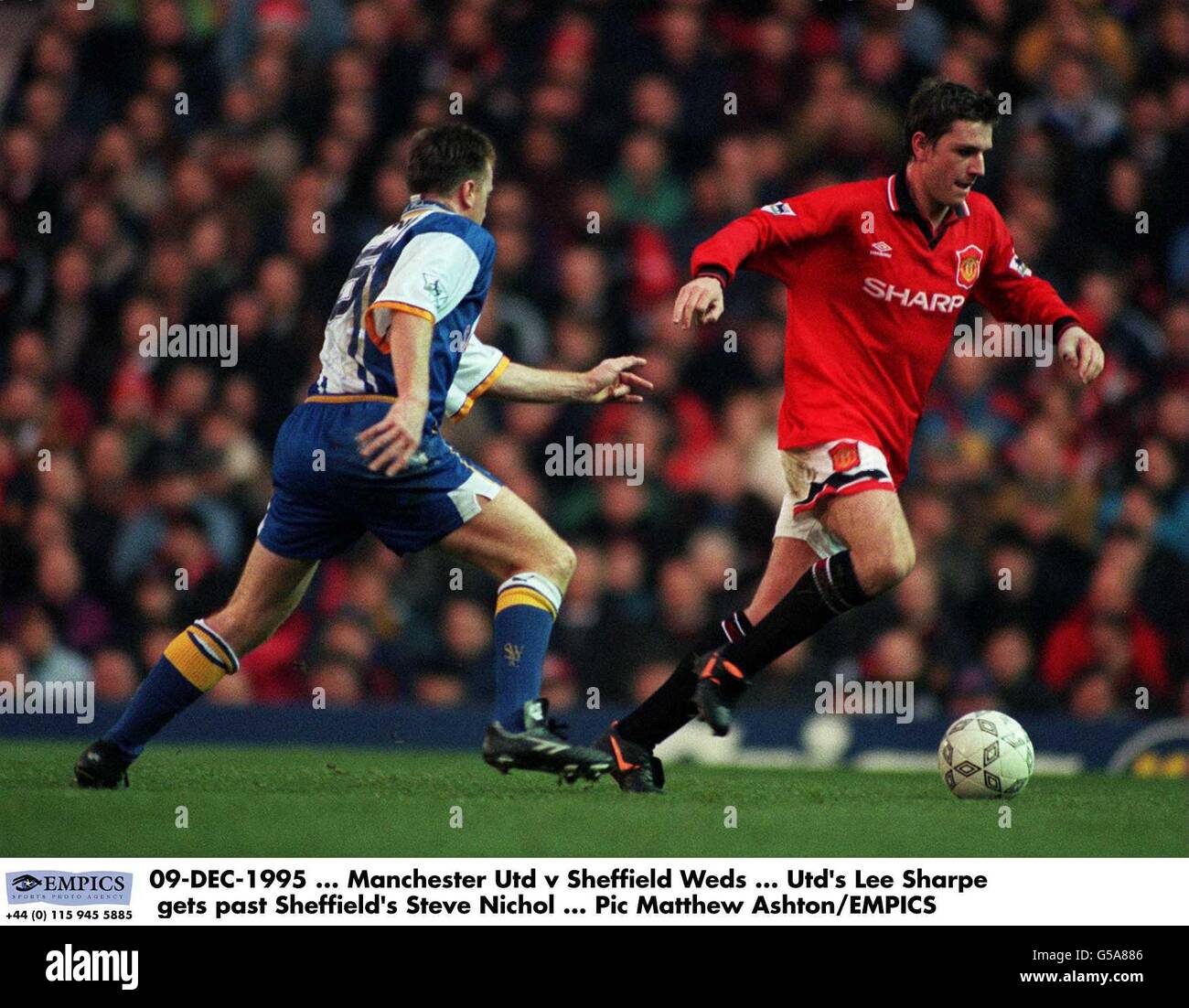 Premier League Manchester United v Sheffield Wednesday Stock Photo