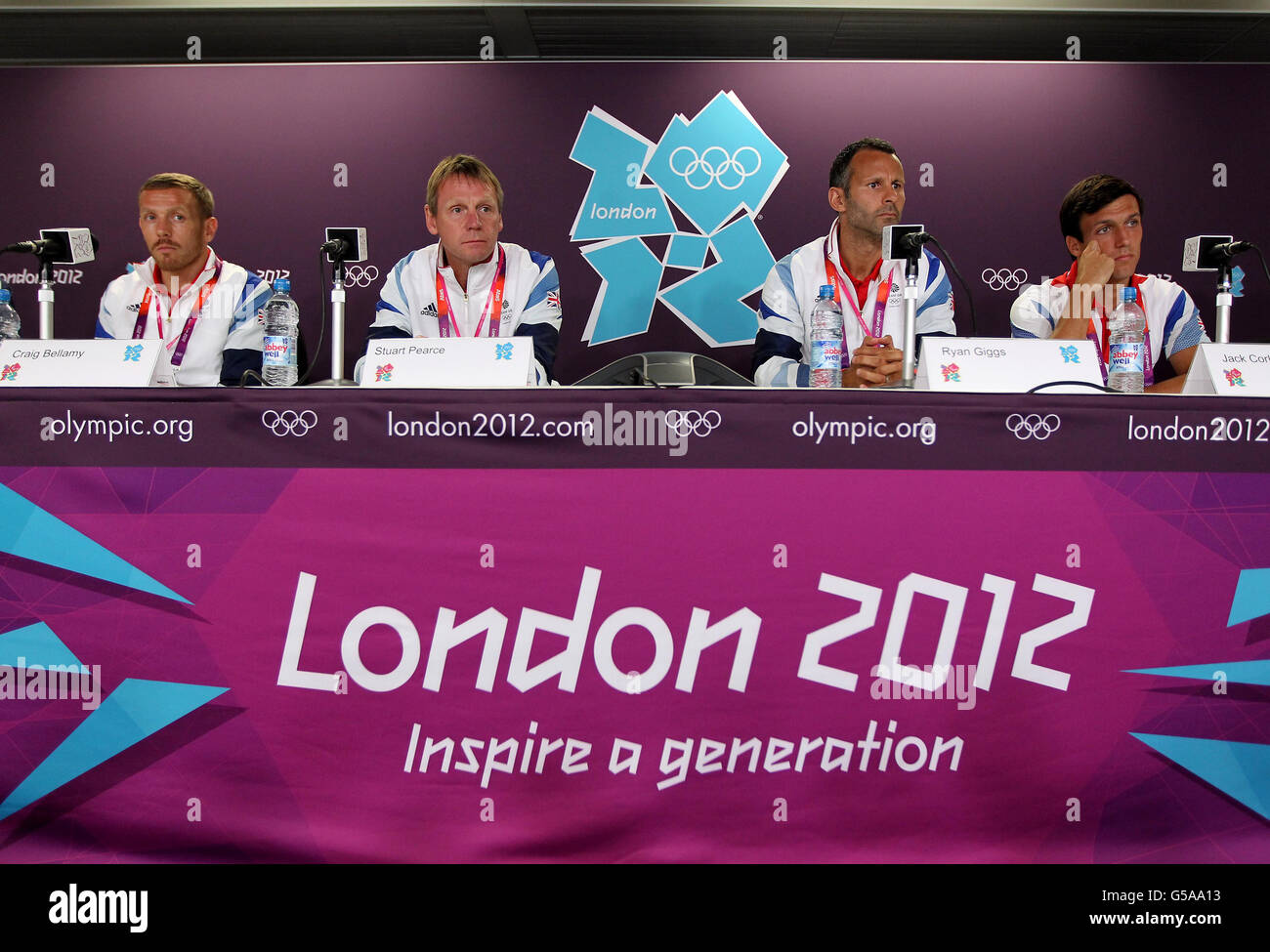 Olympics - London 2012 Olympics - Great Britain Men's Football Press Conference - Olympic Park Stock Photo