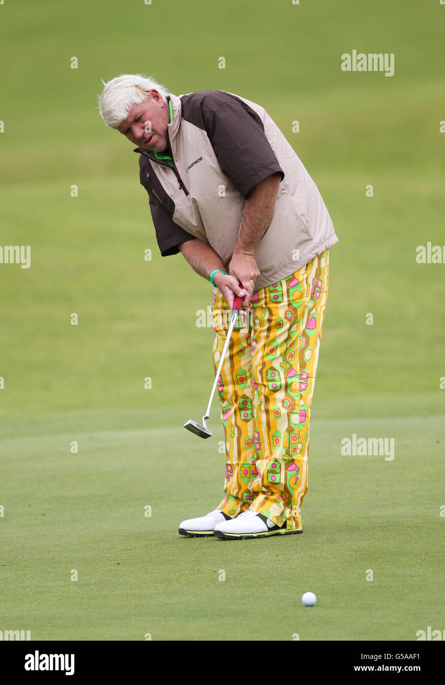 Usas john daly during his practice round hi-res stock photography and