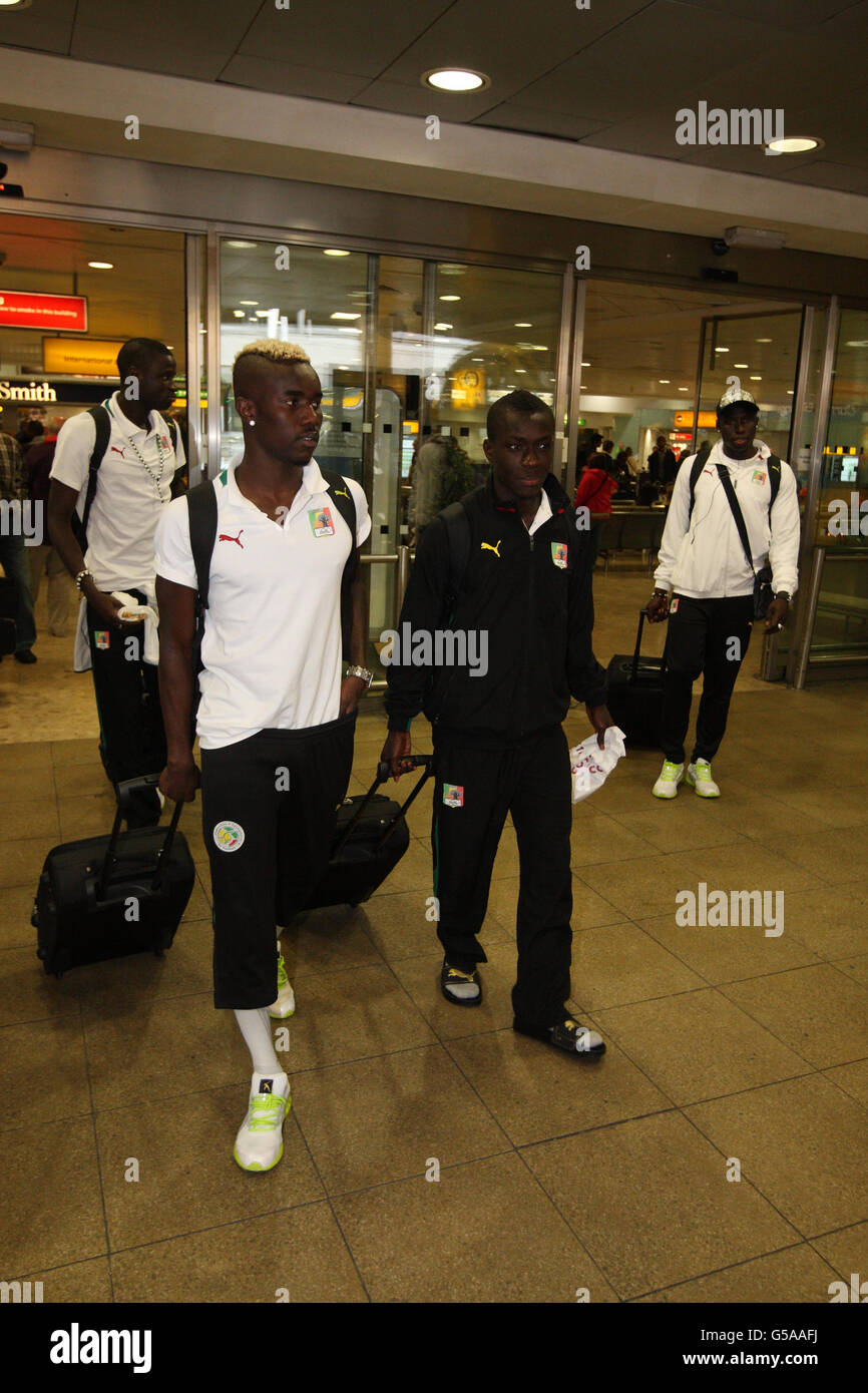 Olympics Senegal Olympic Team Arrive Heathrow Airport Stock Photo