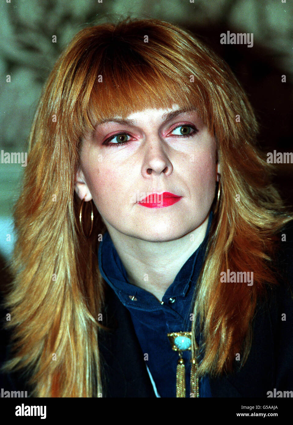 1990: A portrait of actress and punk singer Toyah Wilcox. Stock Photo
