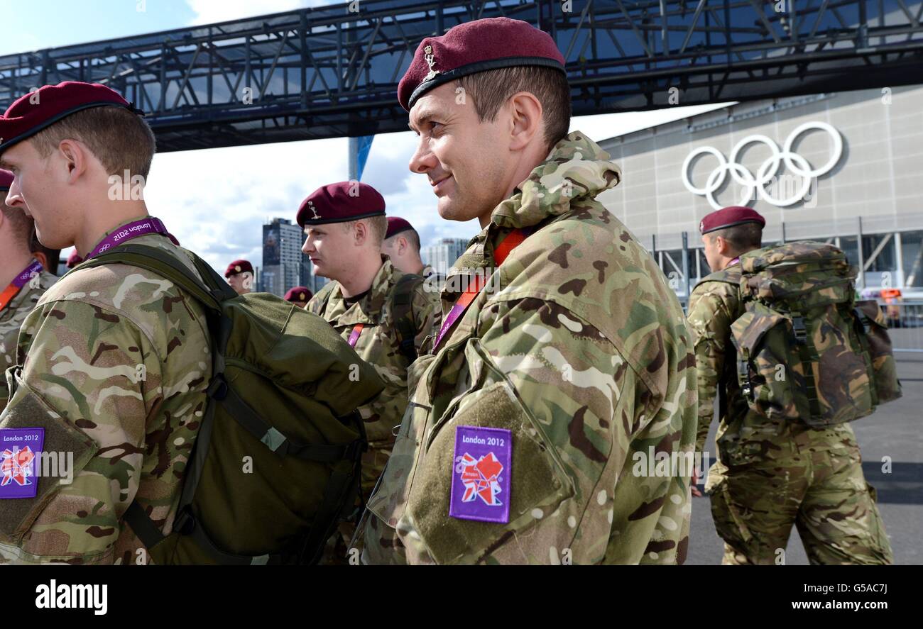 Friday 13th July 2012 Operation Olympics, HMS Ocean takes her place on the  River Thames in preparation for London 2012 Olympic Games security  operation Stock Photo - Alamy