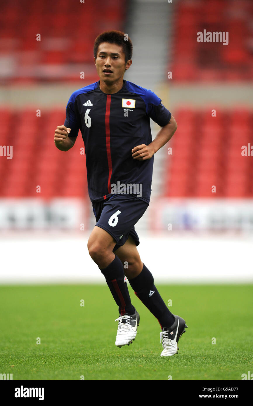 Soccer - Under 23 International Friendly - Japan v Belarus - City Ground. Taisuke Muramatsu, Japan Stock Photo
