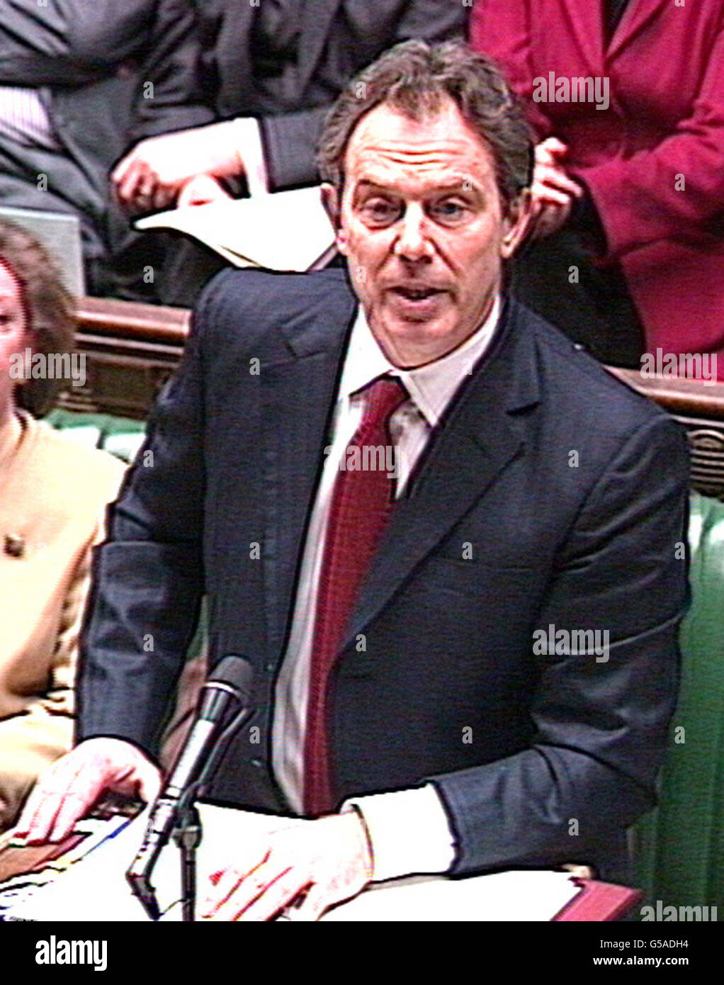 Tony Blair Question Time Stock Photo - Alamy