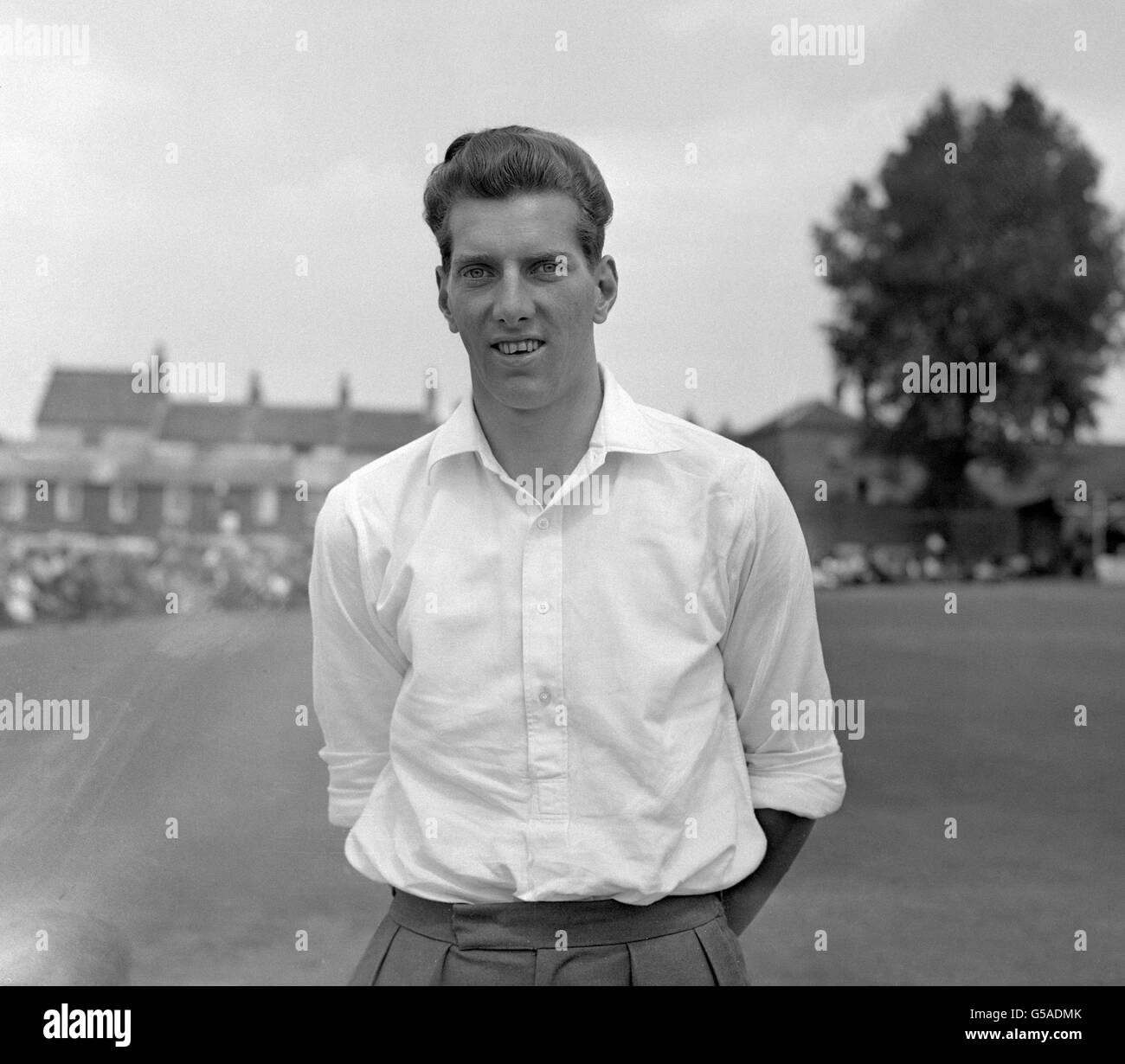 Cricket - County Championship 1960 - Kent v Yorkshire - Bat and Ball Ground, Gravesend Stock Photo