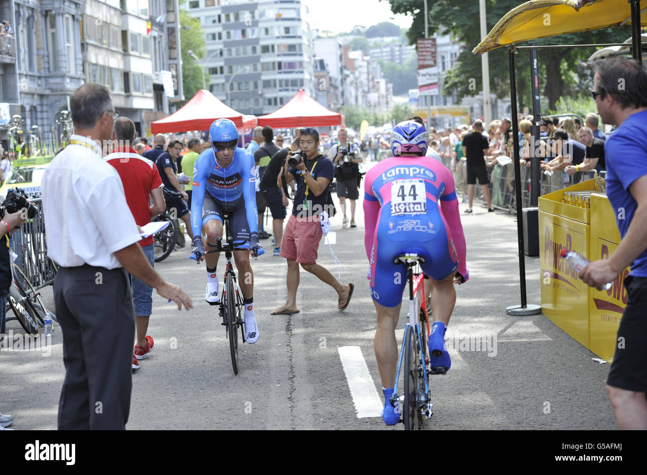 Cycling - 2012 Tour de France - Prologue Stage - Liege Stock Photo