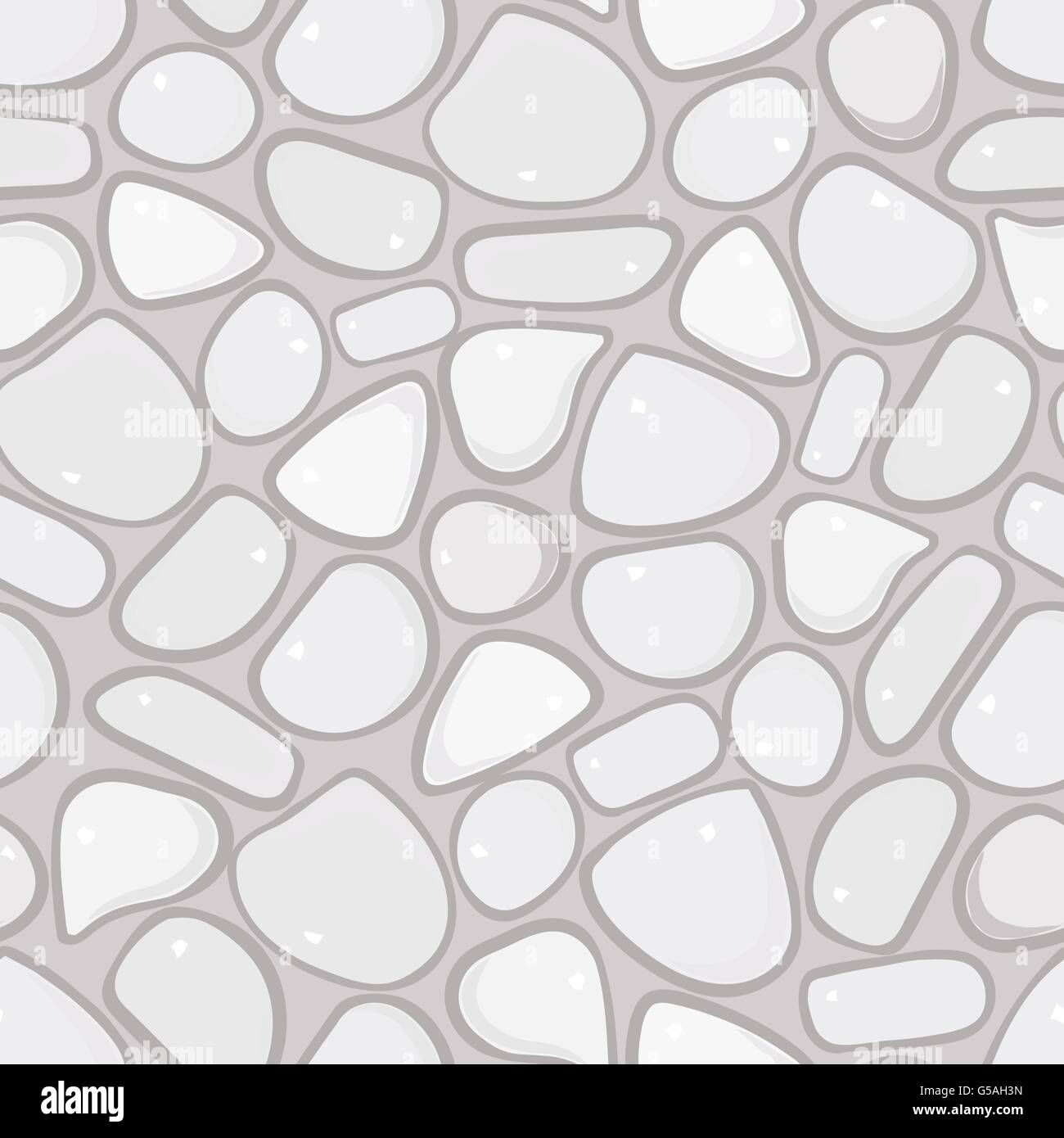 Seamless Pattern - Pebble cobblestone background Stock Vector Image ...