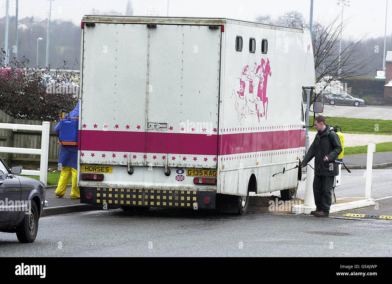 Wolverhampton Lorry Disease lorry spraying hi-res stock photography and images - Alamy