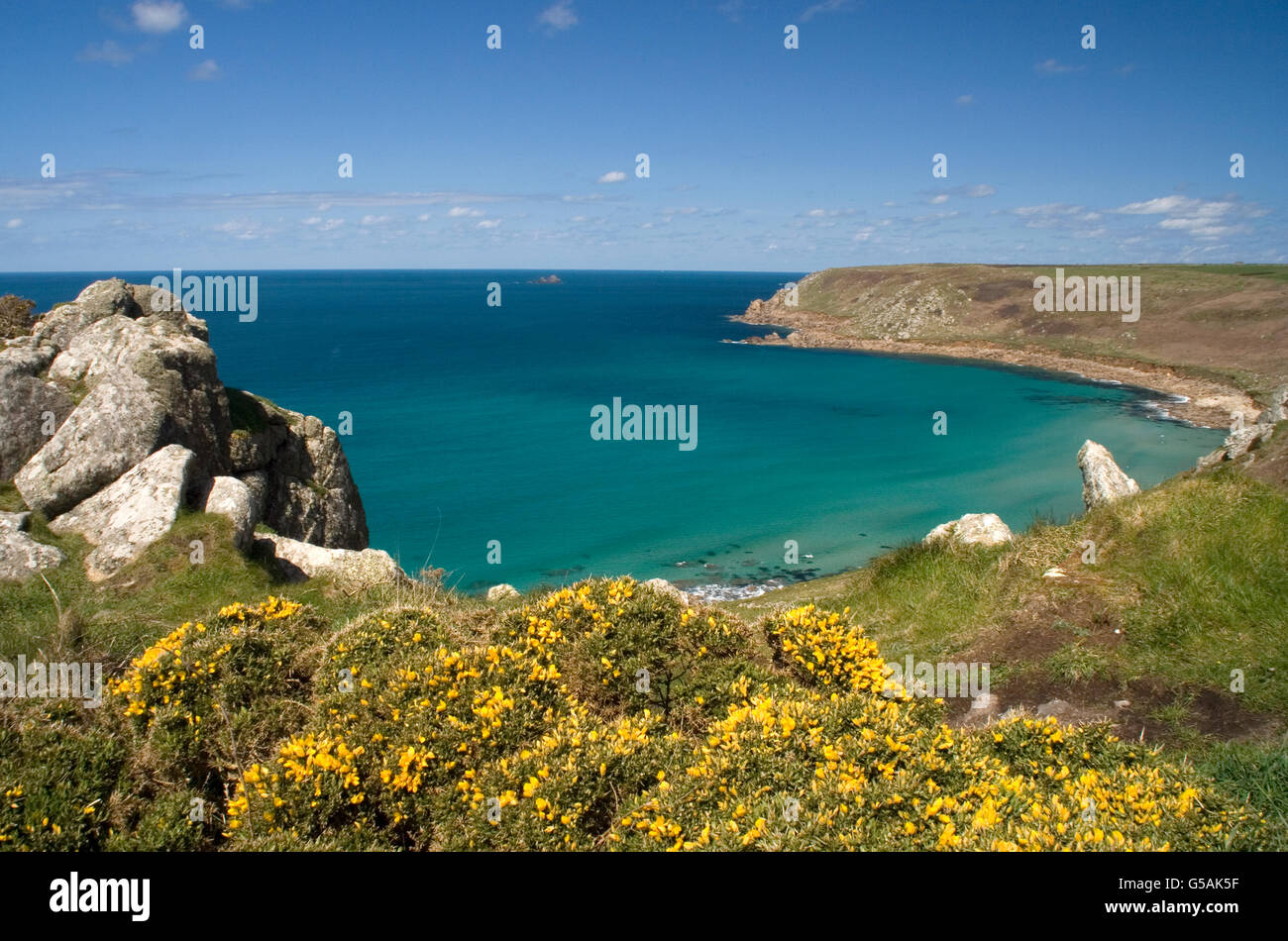 Gwynver, Cornwall Stock Photo