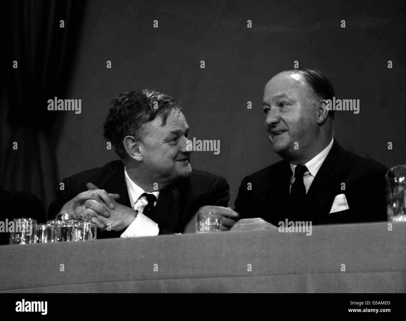 LORD HAILSHAM AND RAB BUTLER : 1963 Stock Photo