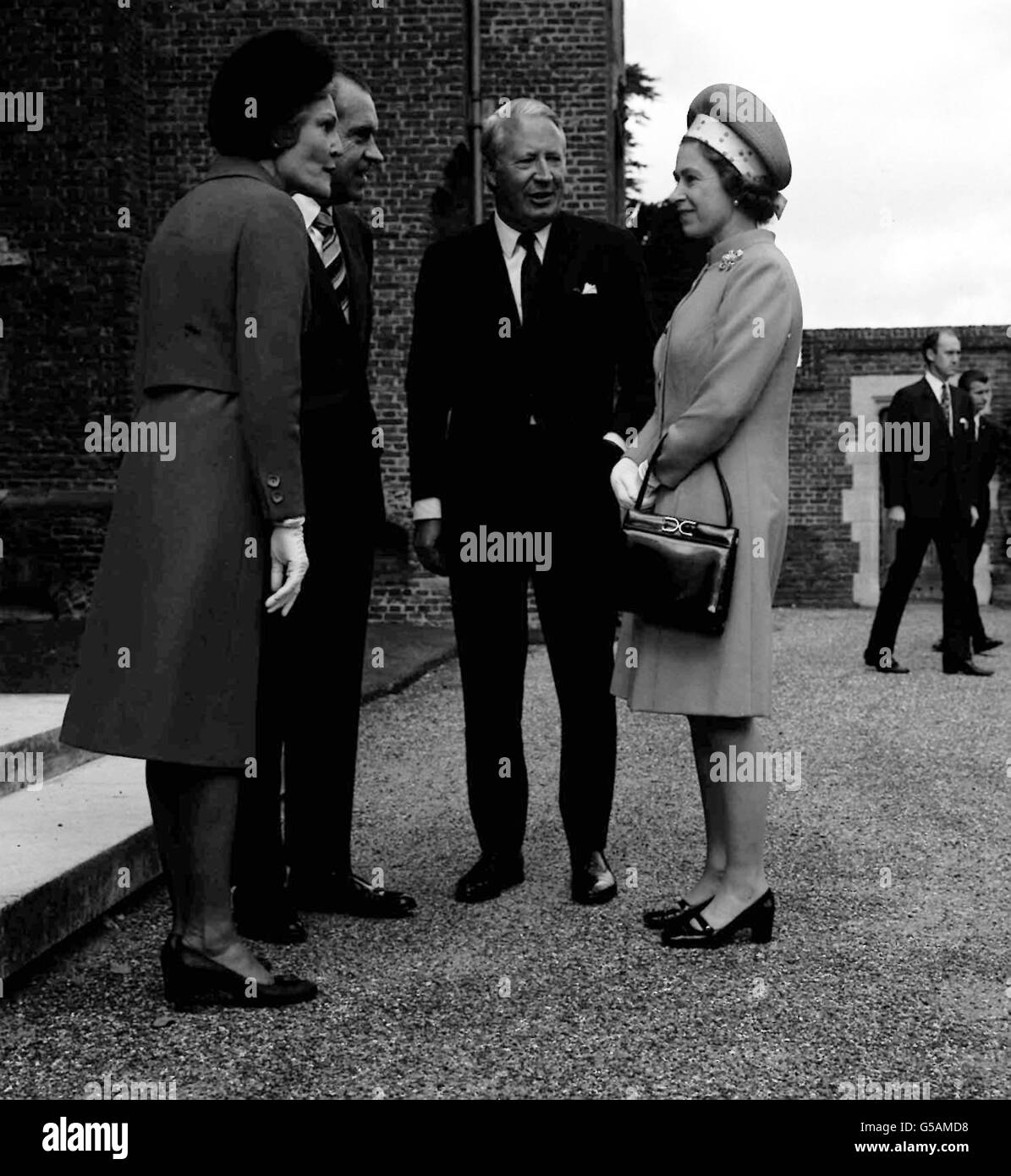 Politics - President Richard Nixon Visit - Chequers Stock Photo