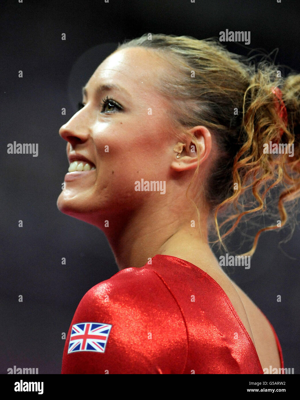 Great Britains Imogen Cairns Smiles During The Artistic Gymnastics