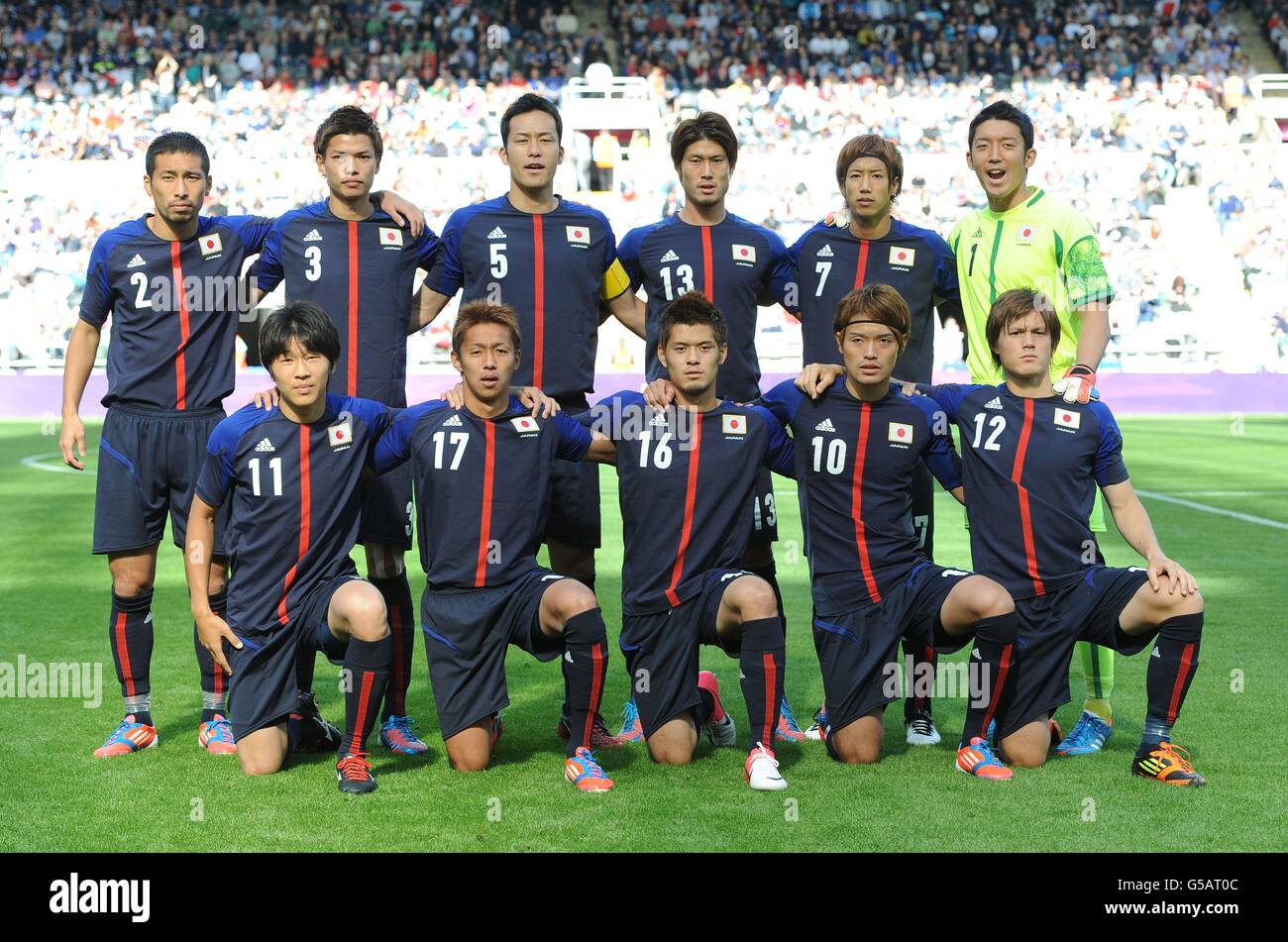 The Japan team photo before kick off of the Group D match at St James